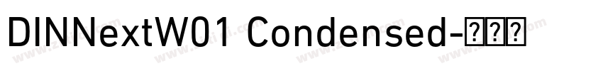 DINNextW01 Condensed字体转换
